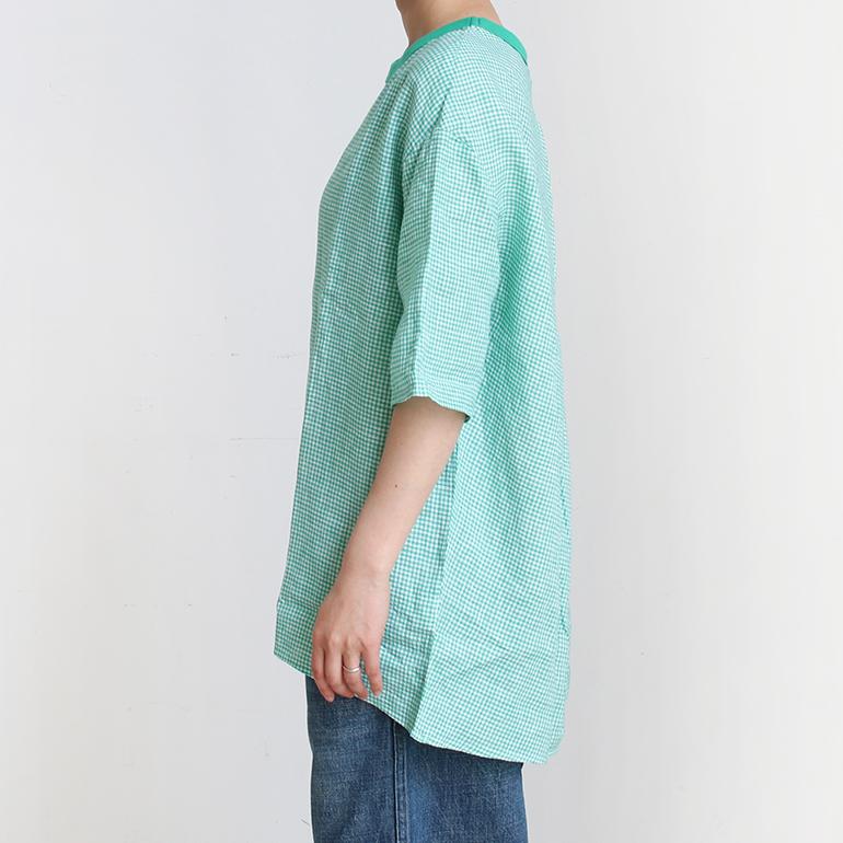 maillot マイヨ｜G/S Linen Back Tuck Shirt Tee【全2色】｜itempost｜08