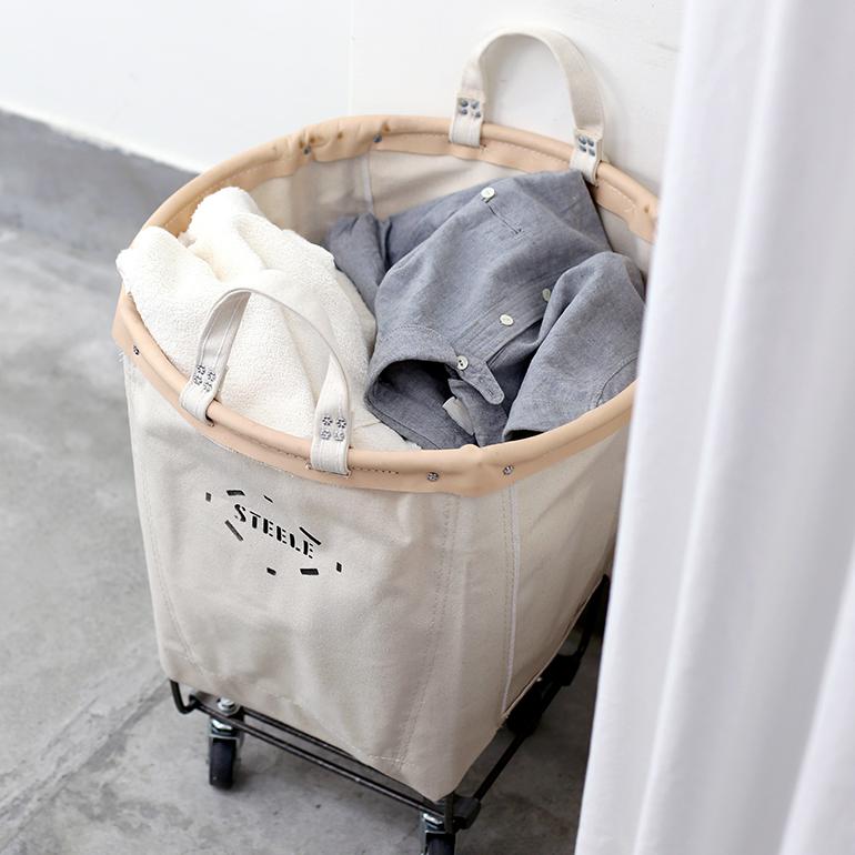 STEELE CANVAS BASKET スチールキャンバスバスケット｜ROUND CASTER