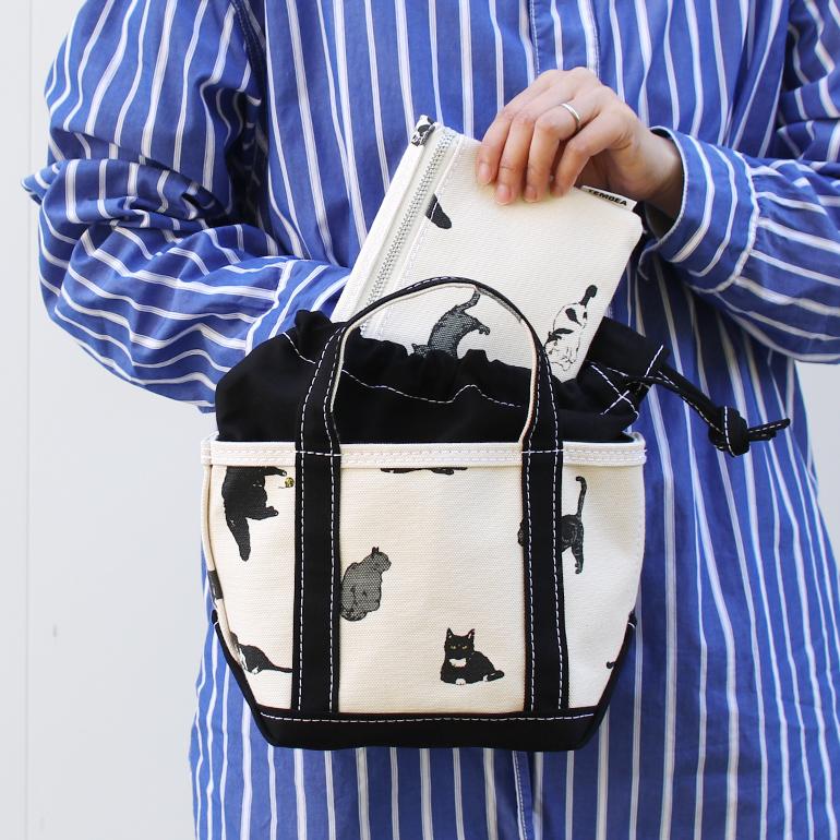 【お値下げしました】新品未使用タグ付きテンベアミニトート猫柄 TEMBEA テンベア｜TOTE BAG MINI CAT/BLACK : shopooo by GMO - 通販