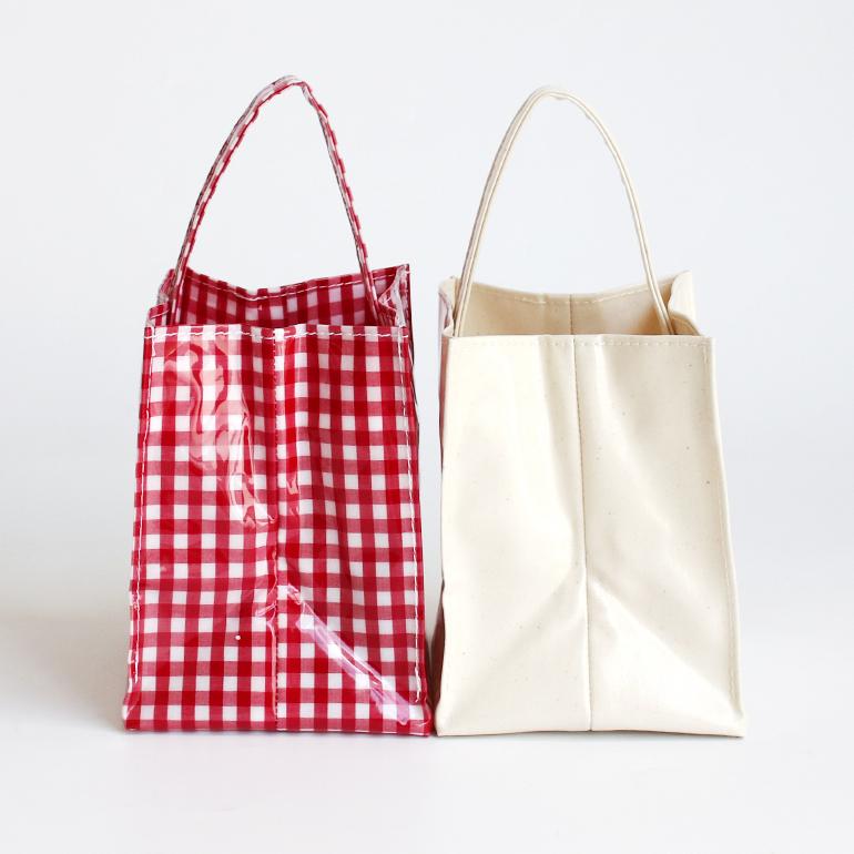 TEMBEA テンベア｜CUBE TOTE CHECK BEIGE/BLUE : shopooo by GMO