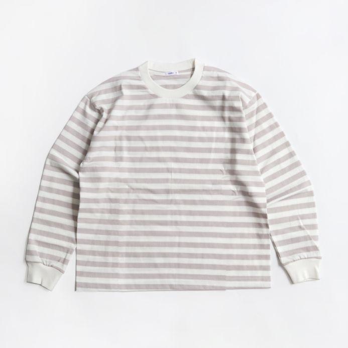 取扱い終了/セール】maillot マイヨ｜Tube Border Long-Tee SAND 