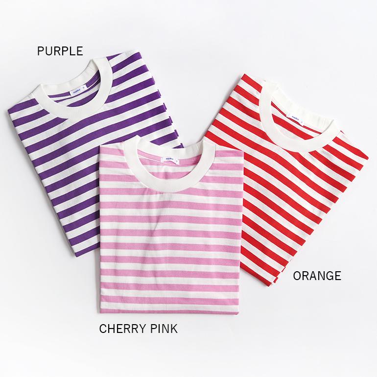 maillot マイヨ｜Tube Border Long-Tee ORANGE : shopooo by GMO