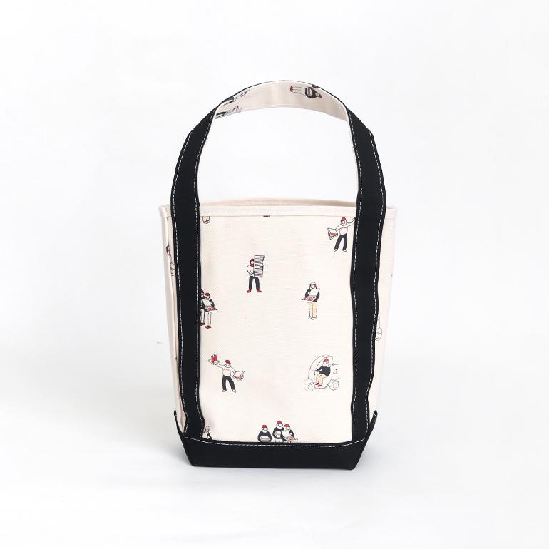 TEMBEA テンベア｜BAGUETTE TOTE SMALL PIZZA+WAPPEN/BLACK : shopooo