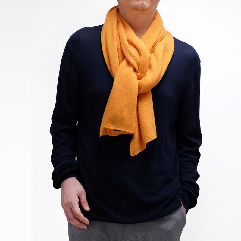 メンズマフラー カシミヤウール混 オレンジ カシミアが得意なミラノのファクトリーブランド 32幅 190cm 男性マフラー 1 Cep17 256 Shopooo By Gmo 通販 Yahoo ショッピング