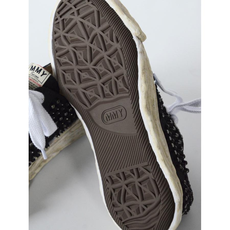 "PETERSON23" OG Sole Studded Canvas Low-top Sneaker (BLACK)の画像