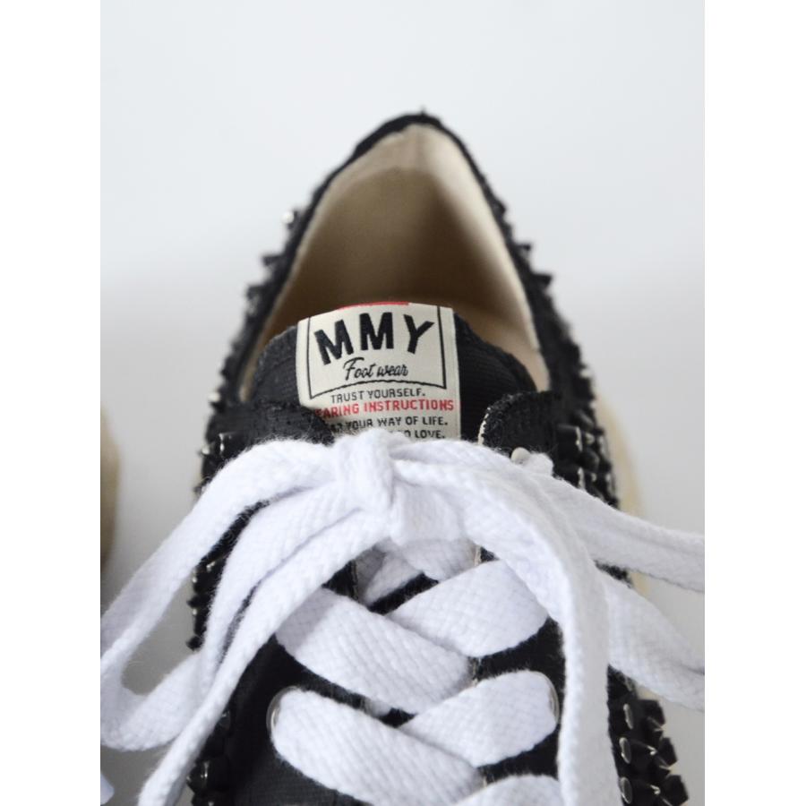 "PETERSON23" OG Sole Studded Canvas Low-top Sneaker (BLACK)の画像