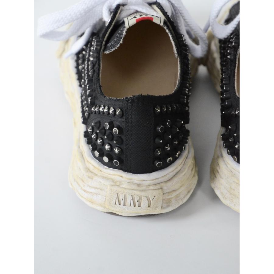 "PETERSON23" OG Sole Studded Canvas Low-top Sneaker (BLACK)の画像
