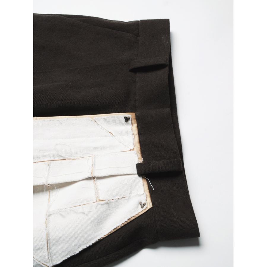 Tuck pants 008 (Brown) Pn021の画像