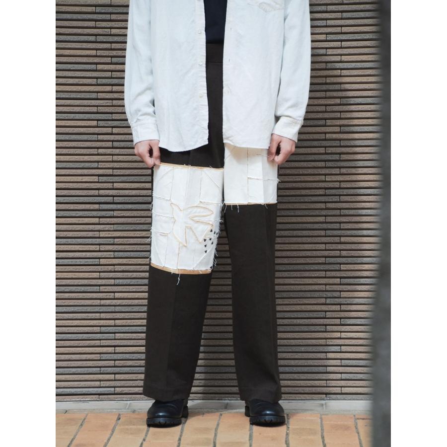 Tuck pants 008 (Brown) Pn021の画像