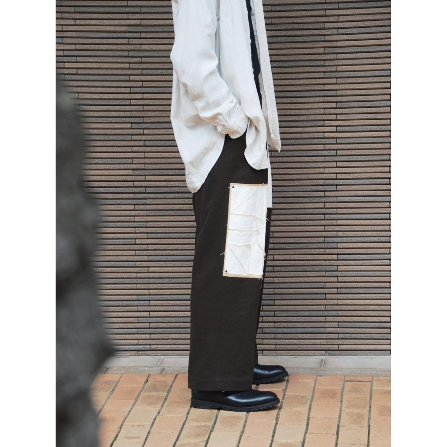 Tuck pants 008 (Brown) Pn021の画像