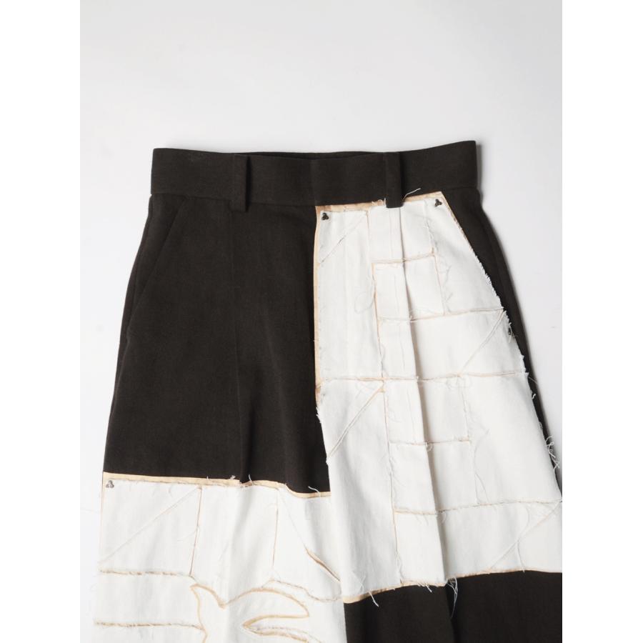 Tuck pants 008 (Brown) Pn021の画像