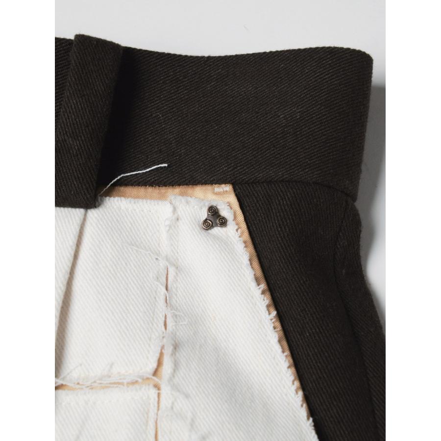 Tuck pants 008 (Brown) Pn021の画像