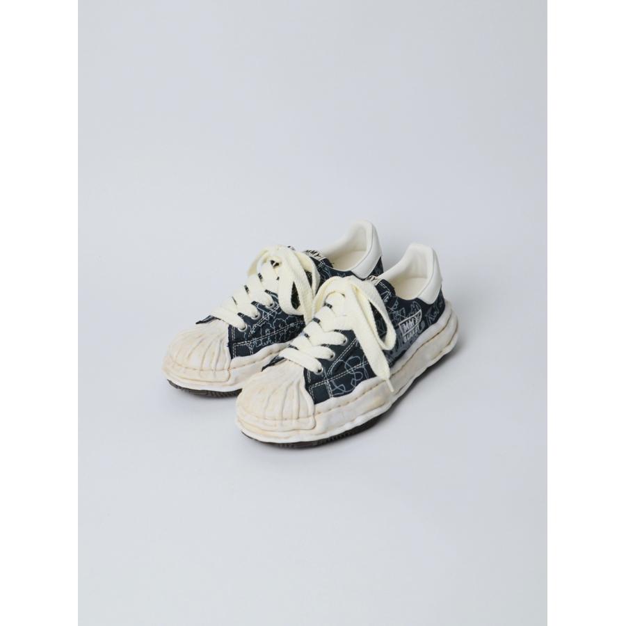 "BLAKEY" OG Sole Graffiti Printed Canvas Low-top Sneaker (BLACK)