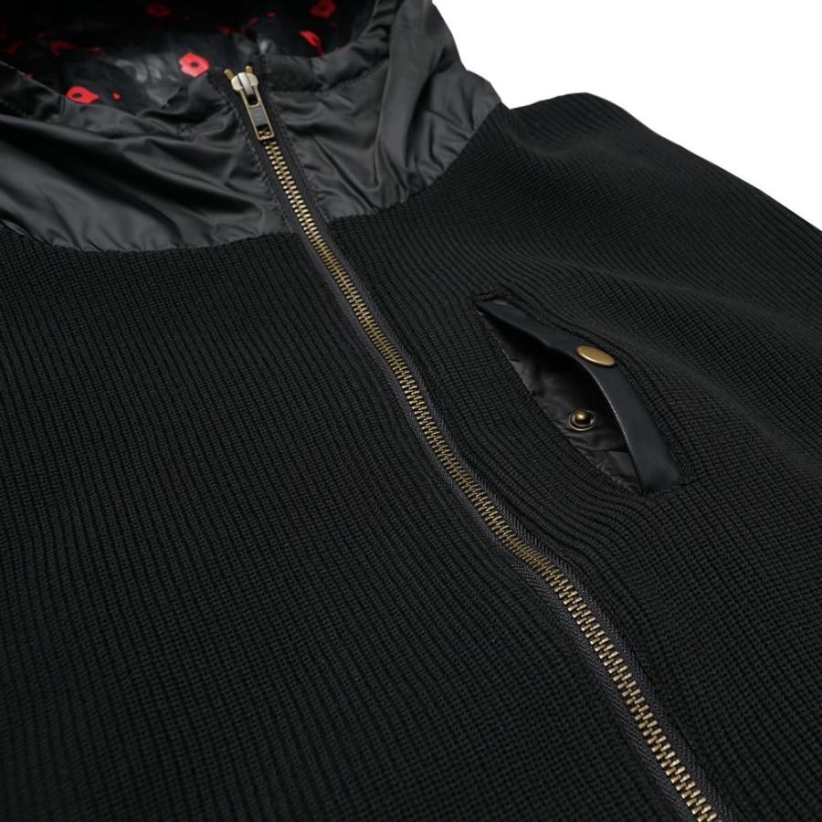 Knit Combination 中綿フードベスト_10