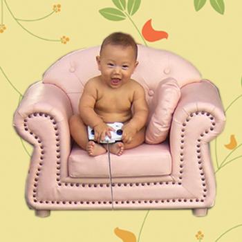 送料無料】 子供用ソファ プリンセス 1人掛け キングブラウン 姫系 