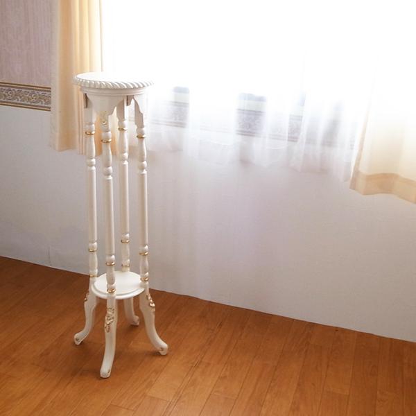 【送料無料】アンティーク調 oro bianco 花台 m001 マホガニー材使用_3