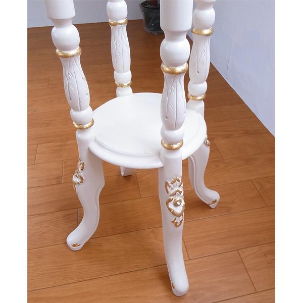 【送料無料】アンティーク調 oro bianco 花台 m001 マホガニー材使用_5