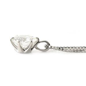 ダイヤモンドペンダント/ネックレス プラチナ Pt900 0.5ct ダイヤネックレス 一粒 6本爪 Hカラー SI2クラス Good 0.5カラット 鑑定書付き(卸商品)の画像