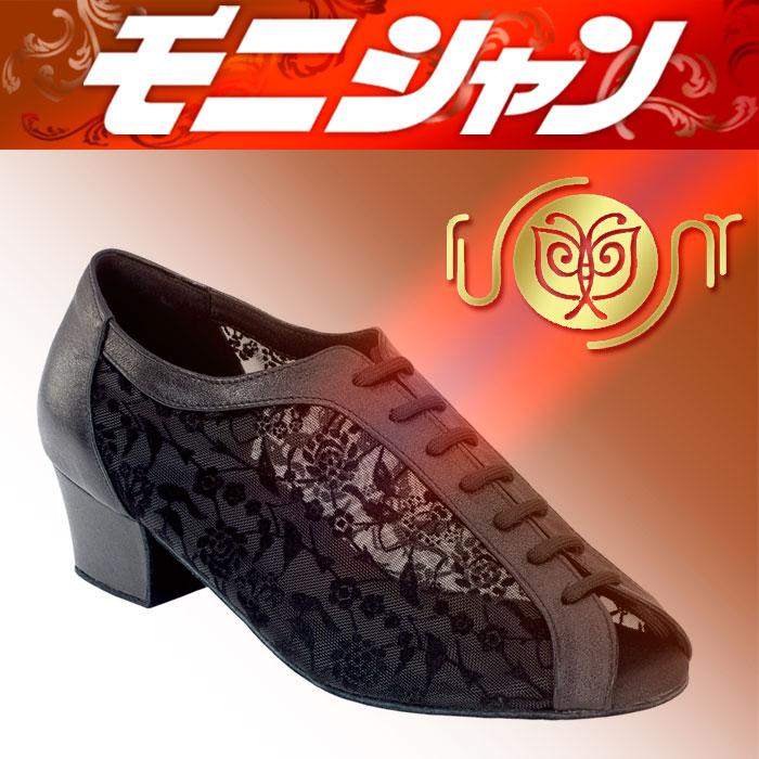 モニシャンダンスシューズ 女性ティーチャーズ DFT6004 /45mm特太