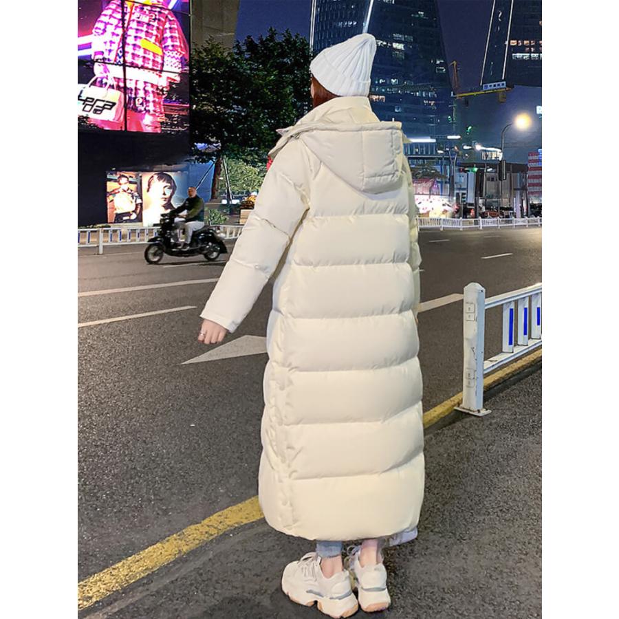 ダウン90% フード付 ロング丈 ダウン ベンチコート : shopooo by ダウン90% フード付 ロング丈 ダウン ベンチコート : shopooo by