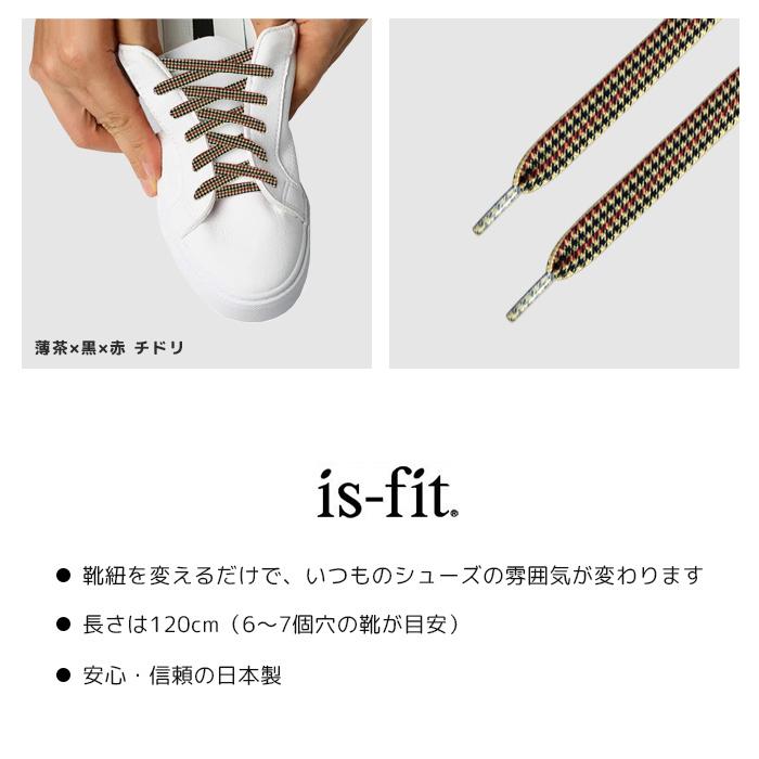 気質アップ 靴ひも 靴紐 プリント柄 シューレース 平ヒモ 1cm Is Fit イズフィット Ap Cisama Sc Gov Br