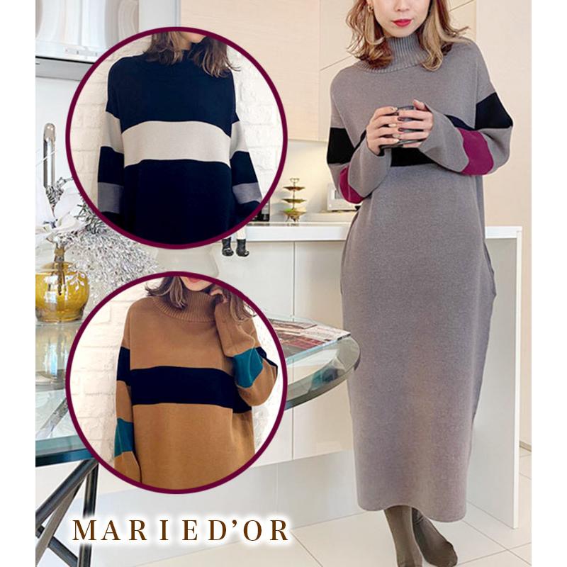ｍａｒｉｅｄ ｏｒ マリードール ロングニットワンピース 1 Desertrose 447 Shopooo By Gmo 通販 Yahoo ショッピング