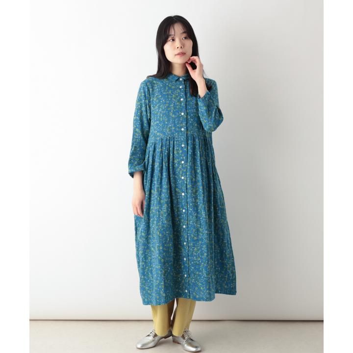 小花柄コットンダブルガーゼシャツワンピース : shopooo by GMO - 通販