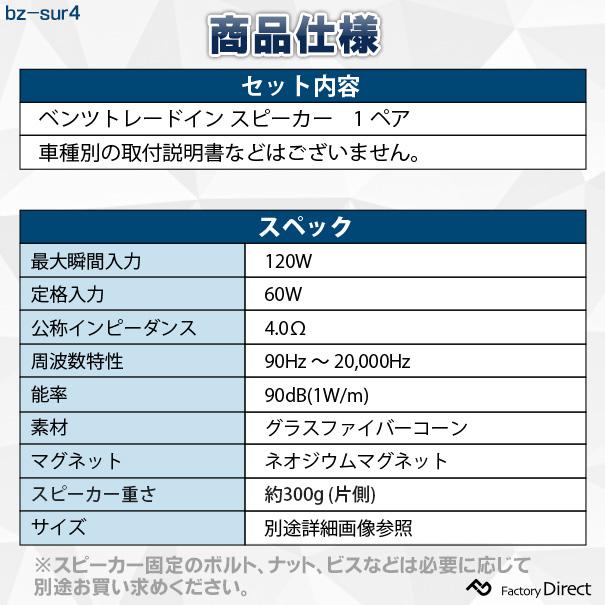 互換品】fd-bz-sur4-24 Vクラス W447 (2014.01以降 H26.01以降