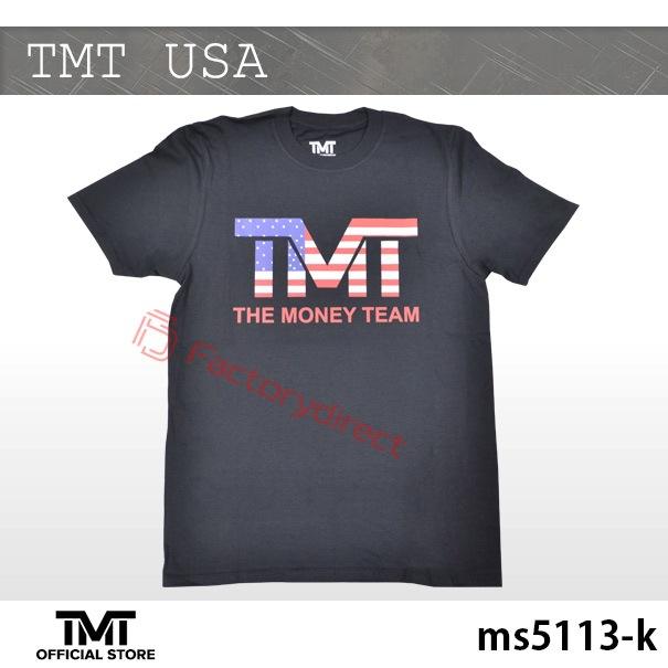 互換品】tmt-ms5113-k ザ・マネーチーム Tシャツ TMT USA 黒ベース