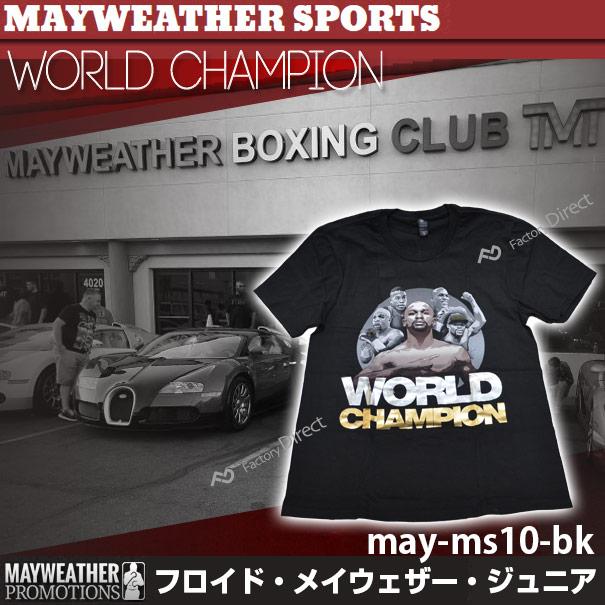 may-ms10-bk メイウェザーSports&Boxing Ｔシャツ 黒 ブラック 絵柄 WORLD CHAMPION MAYWEATHER SPORTS & BOXING ( フロイド・メイウェザー THE money T｜itempost｜08