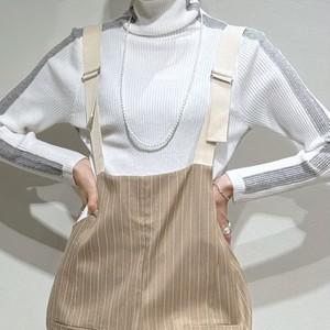 再入荷◇PaulineBleu(ポリーヌブロー)【ツータックサロペット】77492