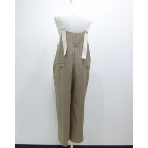 タイムセール中　Pauline Bleu ツイルサロペット 再入荷◇PaulineBleu(ポリーヌブロー)【ツータックサロペット】77492