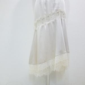 COCODEAL【サテンイレヘムレーススカート】76217208◇火曜日以外即日