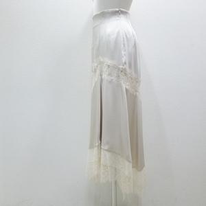 COCODEAL【サテンイレヘムレーススカート】76217208◇火曜日以外即日