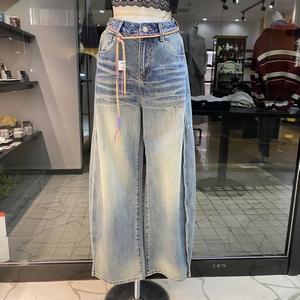 PaulineBleu(ポリーヌブロー)【コード付きピンタックデニムパンツ