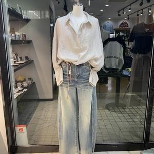 PaulineBleu(ポリーヌブロー)【コード付きピンタックデニムパンツ