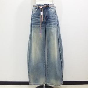 PaulineBleu(ポリーヌブロー)【コード付きピンタックデニムパンツ