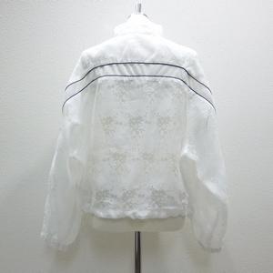 再入荷◇PaulineBleu(ポリーヌブロー)【レースシアーダブルZIPブルゾン