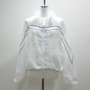 再入荷◇PaulineBleu(ポリーヌブロー)【レースシアーダブルZIPブルゾン