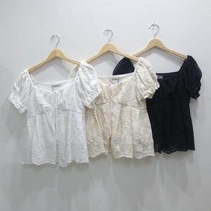 COCODEAL【ケミカルレースリボンブラウス】76518006◇火曜日以外即日