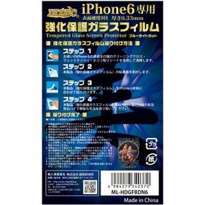 【処分特価】 【アウトレット】HIDISC ブルーライトカット 強化保護ガラスコートフィルム for iPhone6Plus(5.5inch) 極美｜itempost｜02