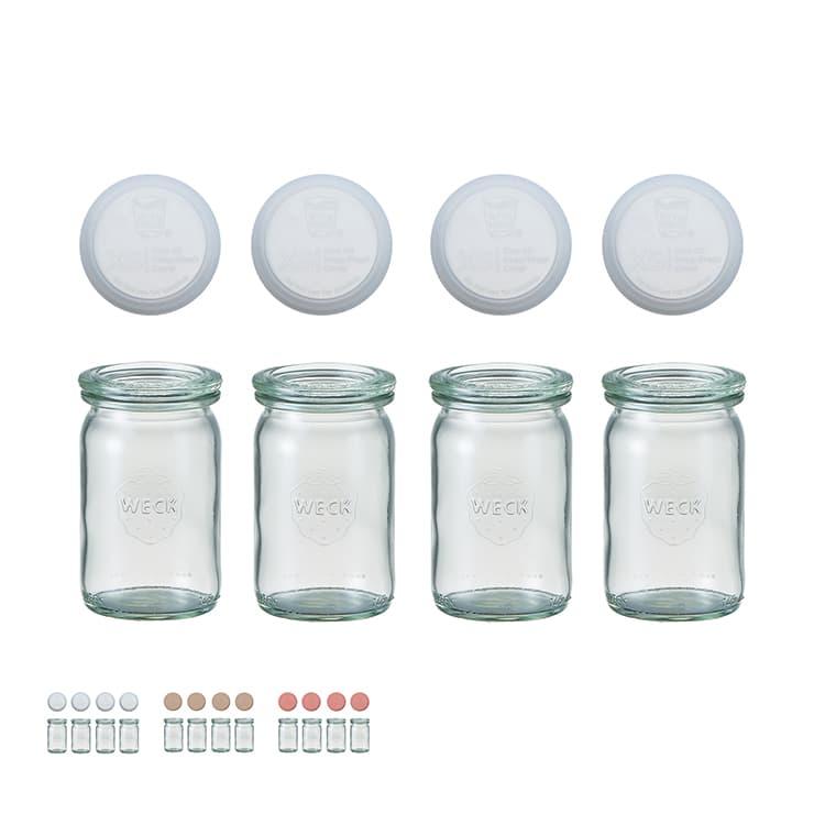 保存容器 WECK Home Set Straight 140ml x4 set WE-S235 ウェック