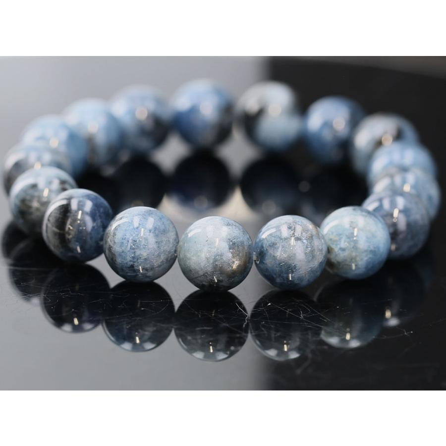 ★発色抜群★ ① ブラックトルマリンinアクアマリン　13ミリ　ブレスレット ☆発色抜群☆ ① ブラックトルマリンinアクアマリン 13ミリ