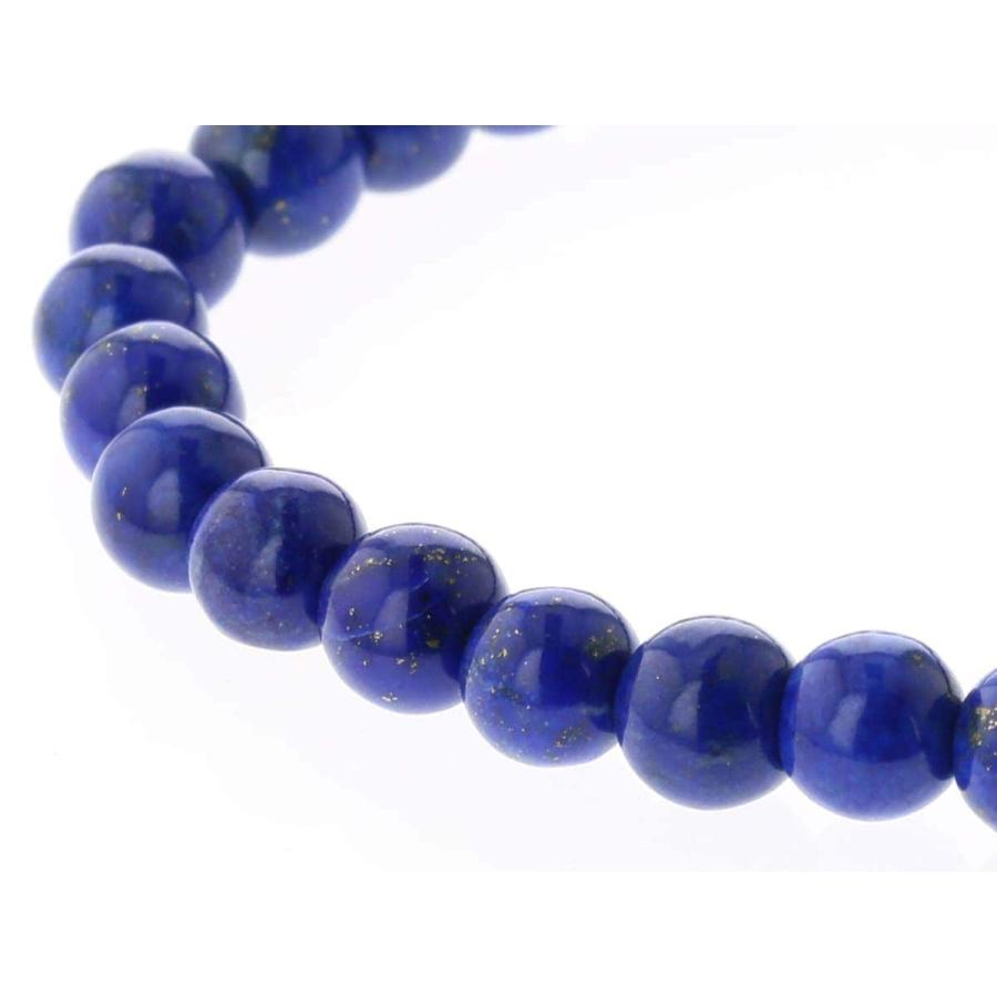 ラピスラズリ ブレスレット（無着色・無処理） 6mm玉 No.13 最高級