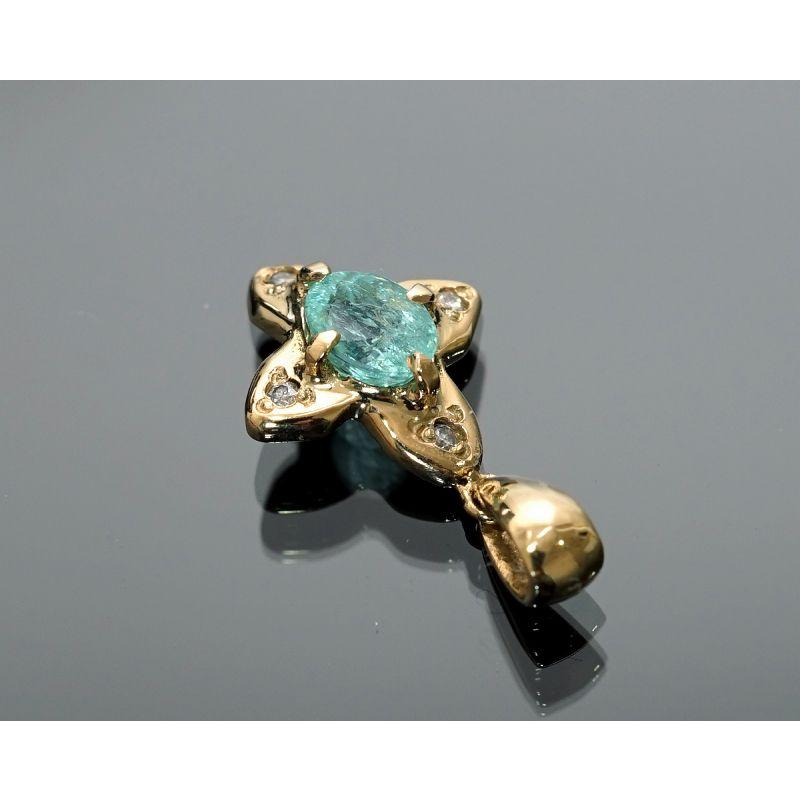 パライバトルマリン　ペンダントトップ 鑑別書付 パライバトルマリン ペンダントトップ （プラチナ900） No.2 （鑑別