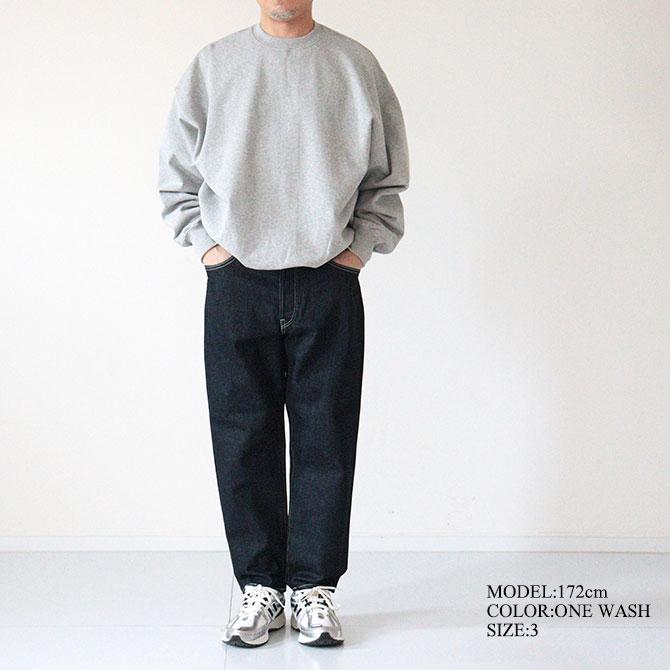 送料無料】【2026SS】HATSKI [ハツキ]Loose Tapered Denim -One Wash