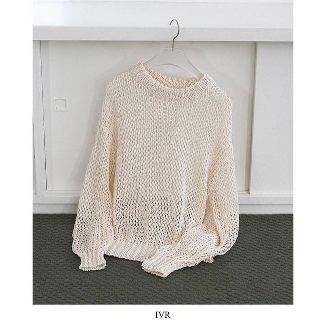送料無料】【2026SS】anuke[アンヌーク] Tapeyarn Loose Knit テープ