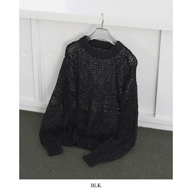 送料無料】【2026SS】anuke[アンヌーク] Tapeyarn Loose Knit テープ