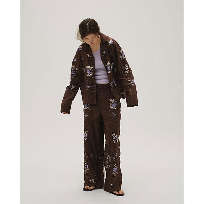 【送料無料】【2026SS】TODAYFUL[トゥデイフル] Embroidery Patchwork Trousers　エンブロイダリーパッチワークトラウザーズ　12610719の画像