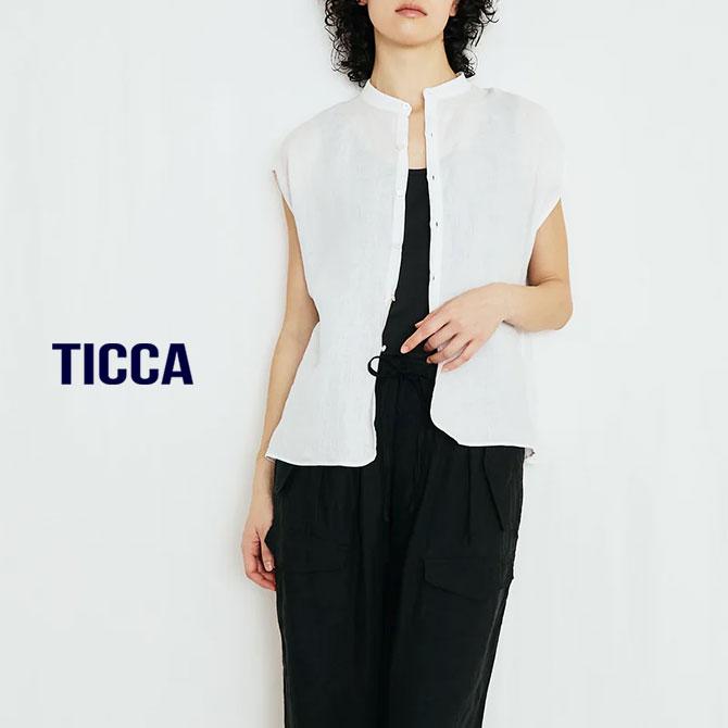 【送料無料】【2026SS】TICCA[ティッカ] リネンフレンチシャツ　TBFS-403の画像